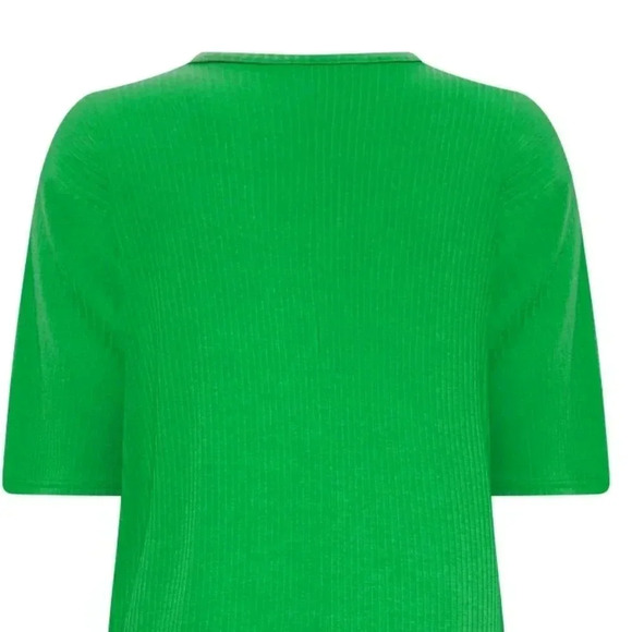 Yours | Plus Size Green Ribbed T-Shirt Dress Stretch Fabric - New with Tag! - Picture 9 of 15